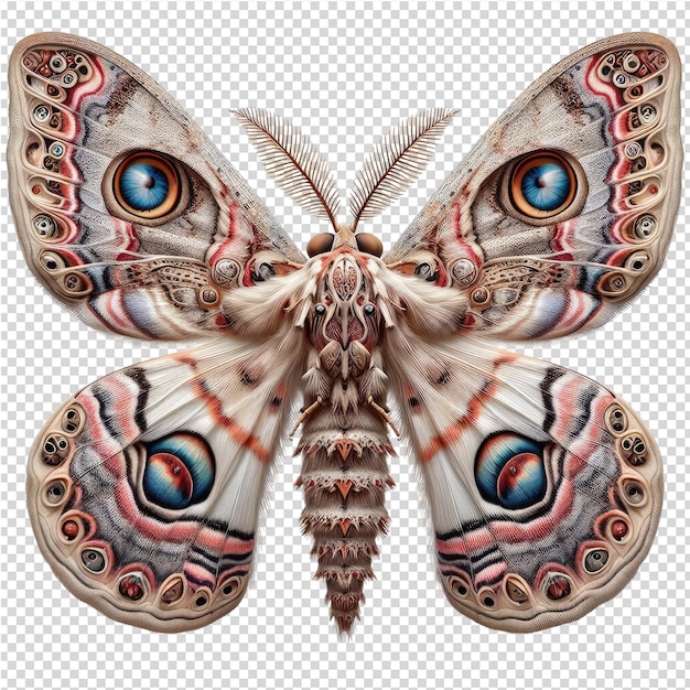 PSD a butterfly with a pattern of colors and patterns on it