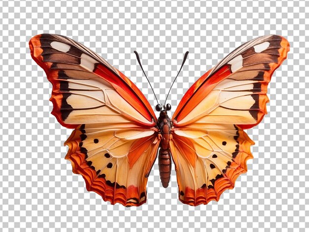 PSD a butterfly with wings resembling a fiery