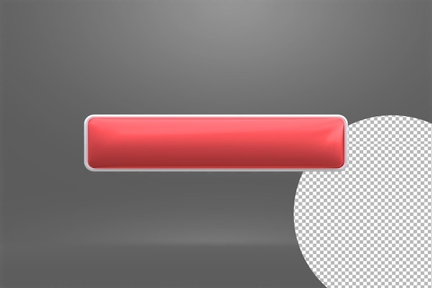 Button 3d render