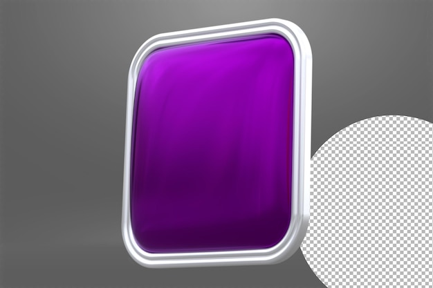 PSD button 3d