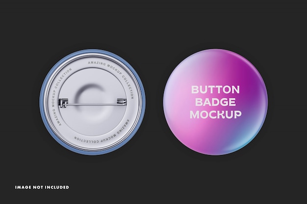 Button badge mockup