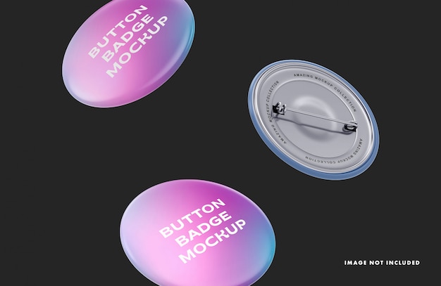 Button badge mockup