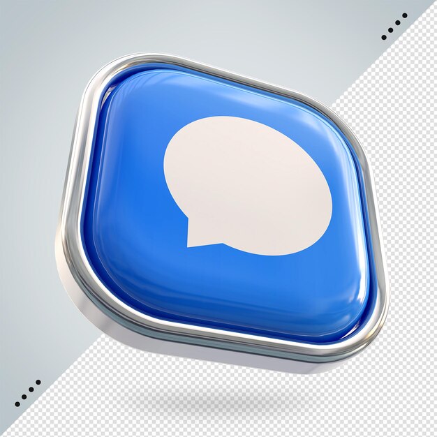 PSD button icon comment facebook