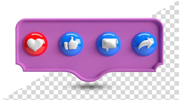 소셜 미디어 사이트처럼 긴 그림자로 표시되는 버튼 아이콘은 단순 해 보입니다.