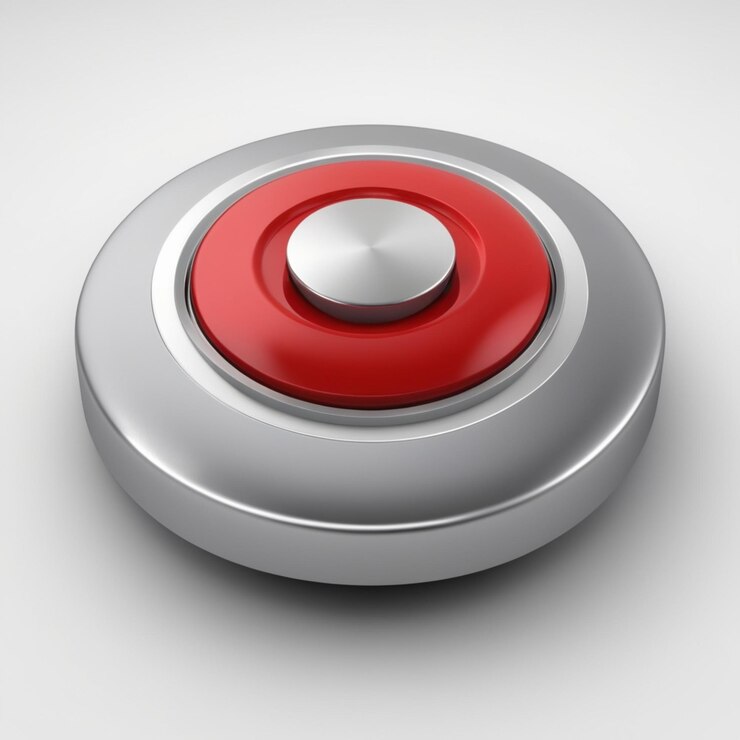 PSD button psd on a white background