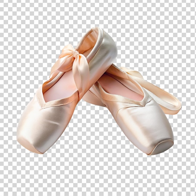 PSD buty baletowe izolowane na przezroczystym tle