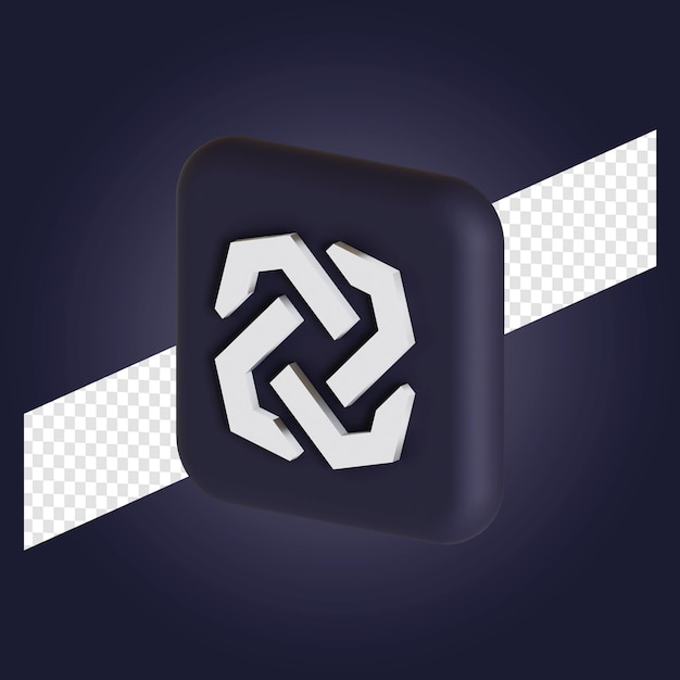 Bytom Symbol Kryptowaluty Logo Ilustracja 3d