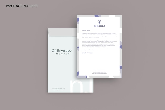 C4 envelop mockup