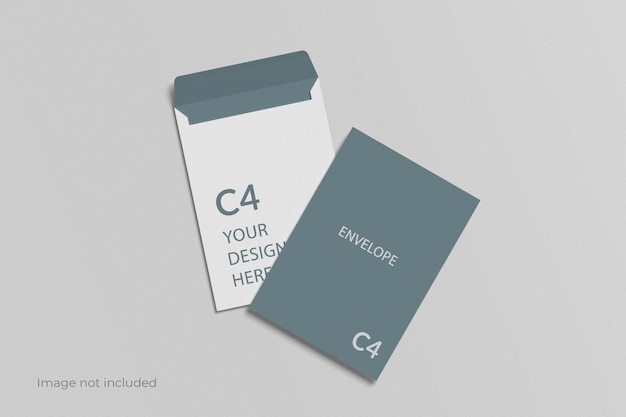 C4 envelop mockup