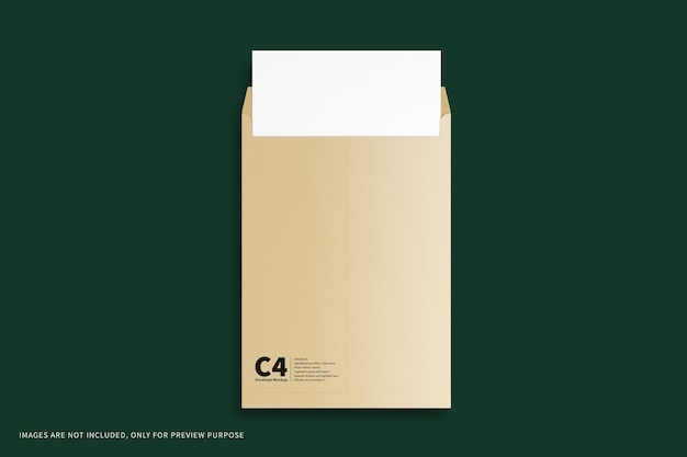 PSD c4 envelope mockup