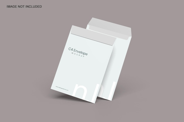 C4 envelope mockup