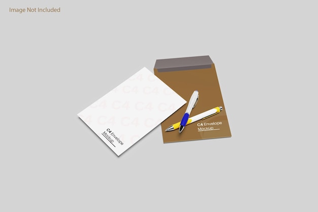 PSD c4 envelope mockup