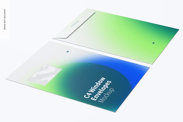 C4 venster envelop mockup linkeraanzicht