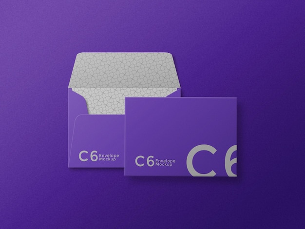 C6 envelop mockup ontwerp psd