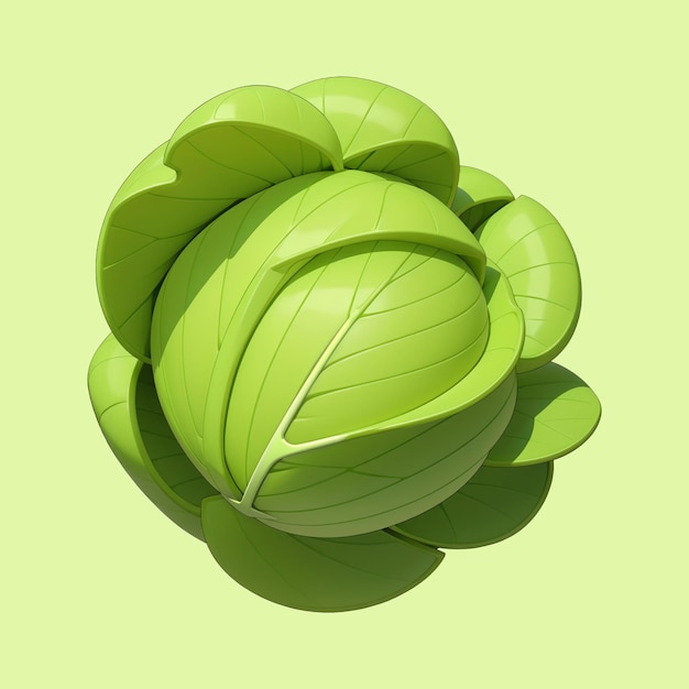 PSD cabbage icon illustration