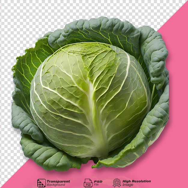 PSD cabbage isolated on transparent background