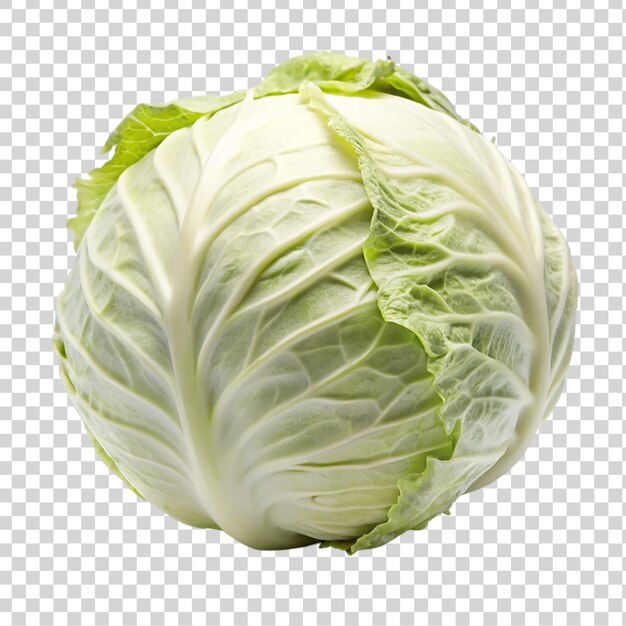 PSD cabbage isolated on a transparent background