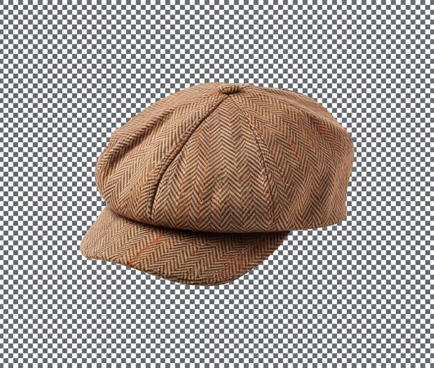 PSD cabbie hat isolated on transparent background