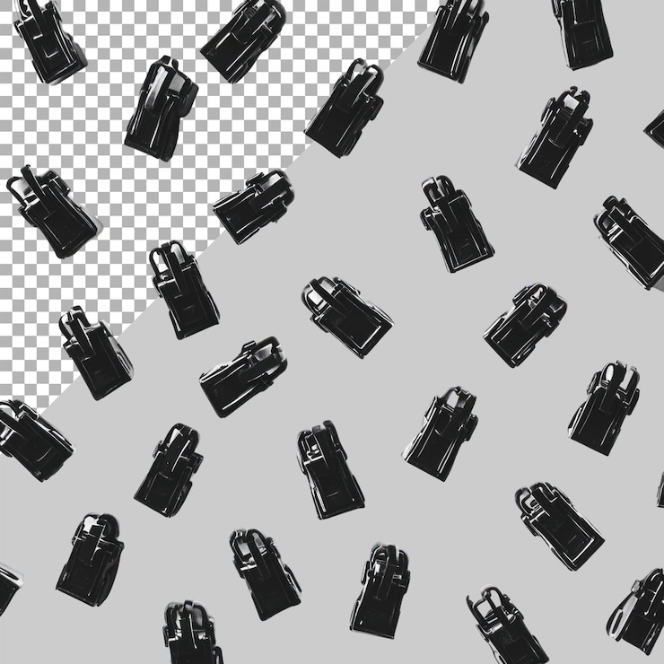 PSD cable clips on transparent background
