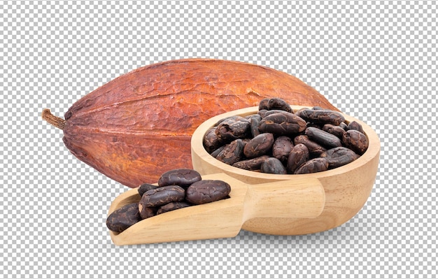 Cacao geïsoleerd op alfalaag