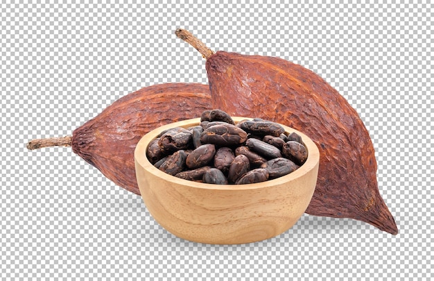 Cacao geïsoleerd op alfalaag