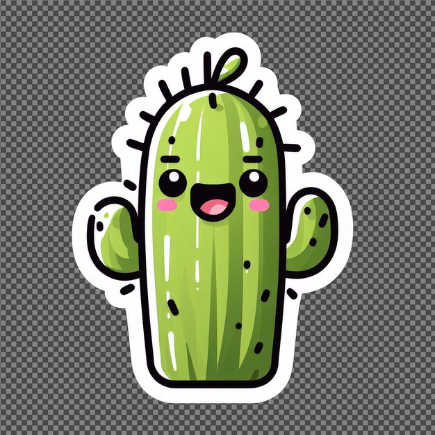 Cactus adventure wacht op png sticker