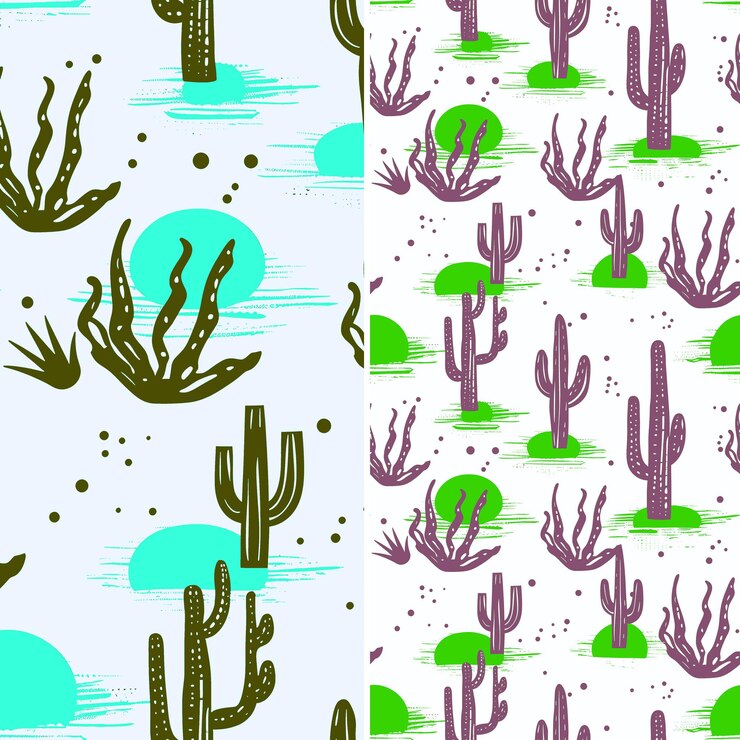 PSD cactus and cactus wallpapers that are different colors