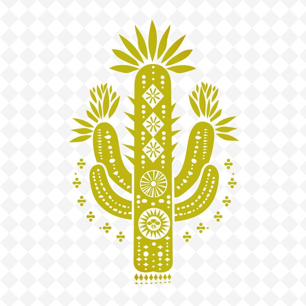 PSD cactus op een witte achtergrond vector kunst illustratie