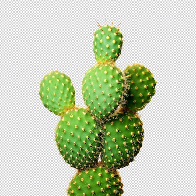 PSD cactus plant on white