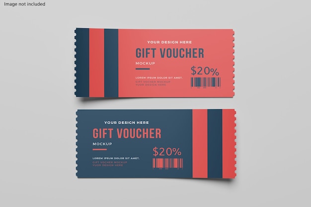 PSD cadeaubon mockup