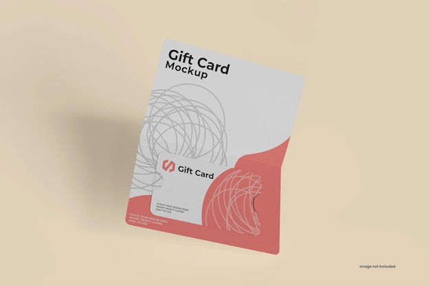 Cadeaukaart mockup