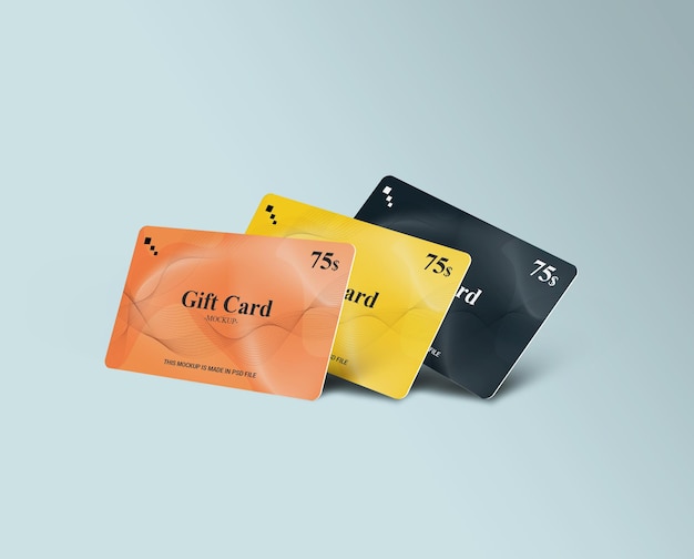 Cadeaukaart, smartcard, kortingskaart, sjabloon voor aanbiedingskaarten m