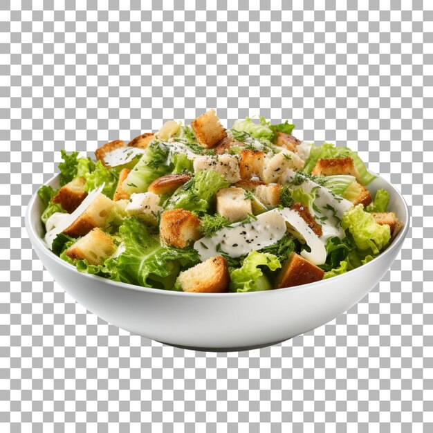 Caesar salad on transparent background