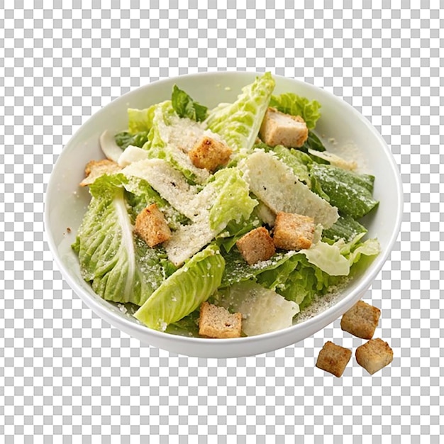 Caesar salade met Romaine sla croutons en geraspte parmesan kaas