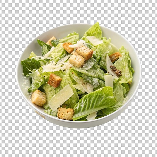 Caesar salade met Romaine sla croutons en geraspte parmesan kaas