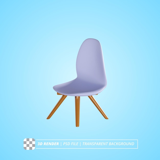 cafe chair 3d render isolated images