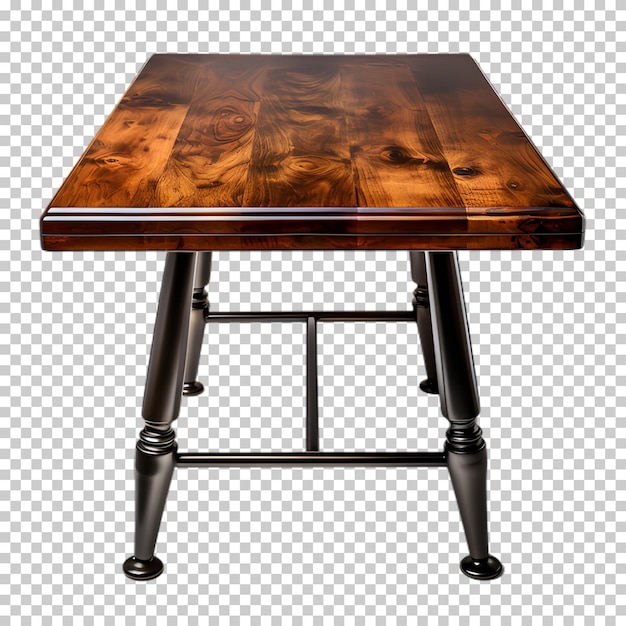 透明な背景に隔離されたカフェテーブル
