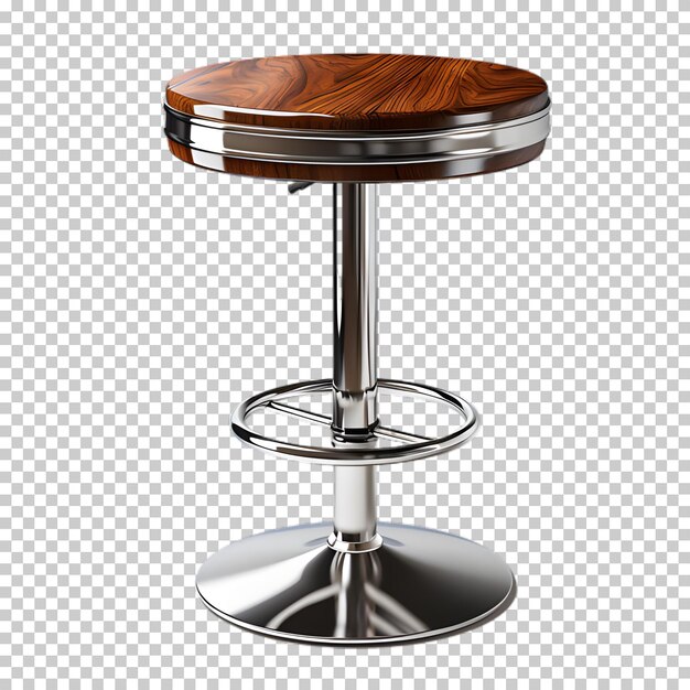 PSD cafe table isolated on transparent background