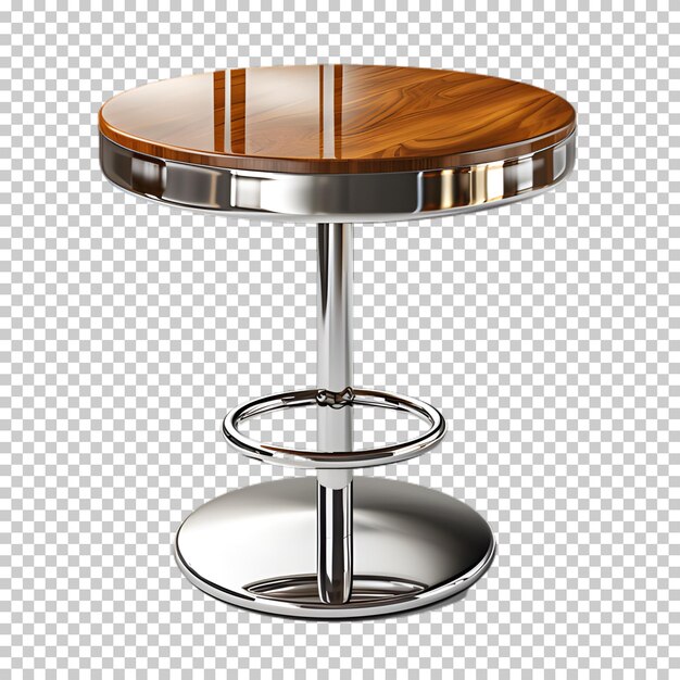 Cafe table isolated on transparent background