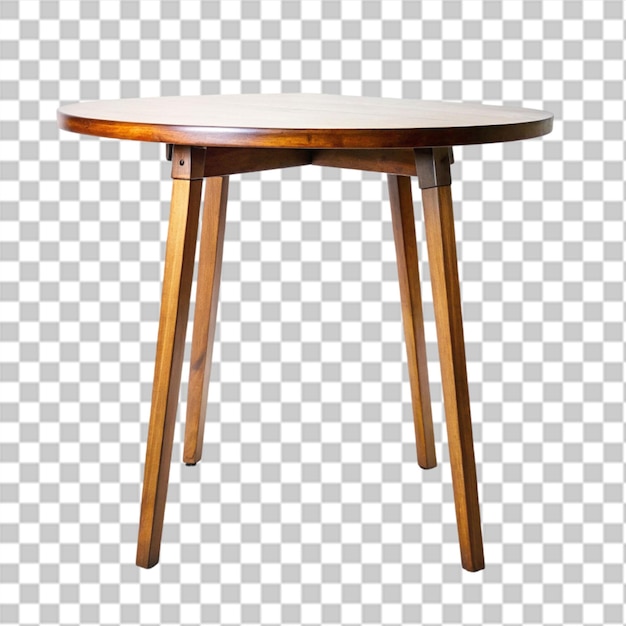 PSD cafe table isolated on transparent background