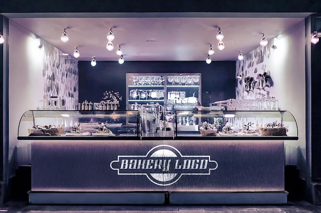 Cafe winkel mockup PSD