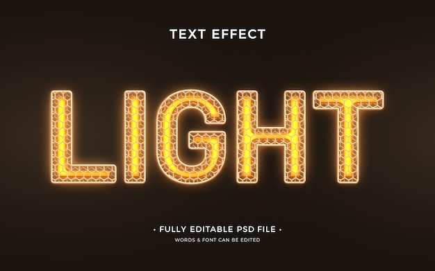 PSD cage text effect