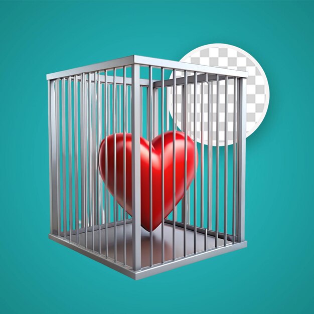 PSD caged heart concept