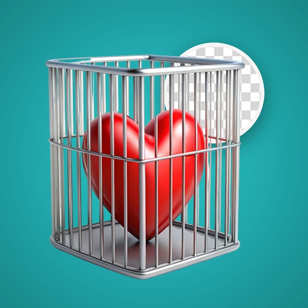 PSD caged heart concept