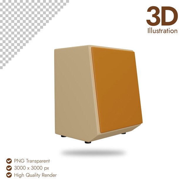 PSD Кажон 3d иконка прозрачный фон