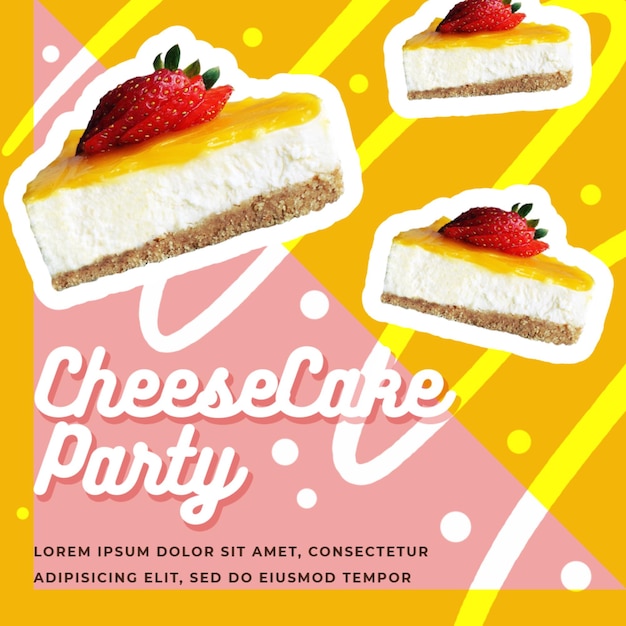 Cake banners template