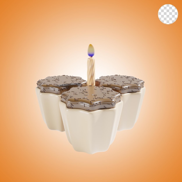PSD torta di compleanno a tema cioccolato