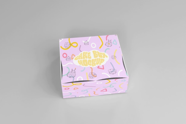 Cake Box Mockup