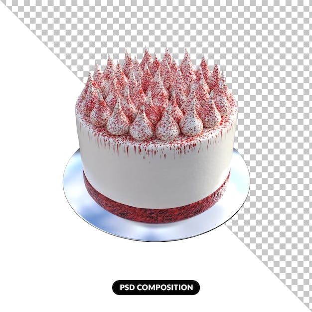 Cake delicious 3d render