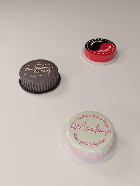 PSD cake frosting mockup design